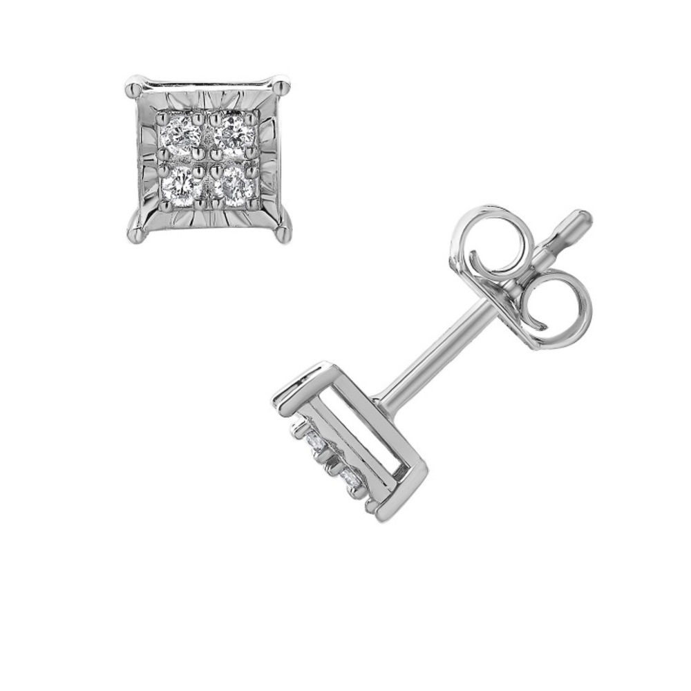 Elegant Silver Stud Earrings